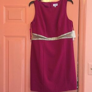 Dress with sheer side cut outs